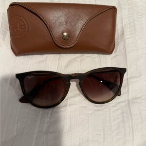 Ray-Ban Dark Brown Sunglasses with Case